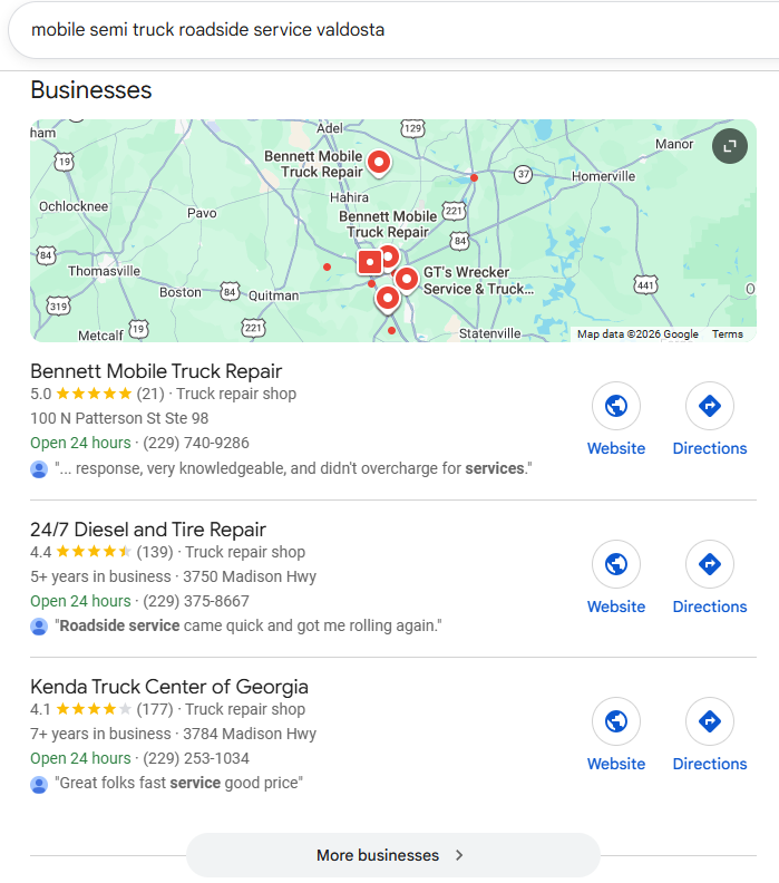 local seo google maps rankings Local SEO google map rankings example